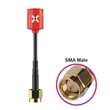 Foxeer Micro Lollipop RHCP SMA red antenna