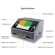 HOTA D6 DC 2X325W 2X15A BATTERY CHARGER WITH WIRELESS CHARGING