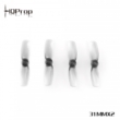 HQ Micro Whoop Prop 31MMX2 Grey (2CW+2CCW)-Poly Carbonate-1MM Shaft