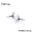 HQ Micro Whoop Prop 31MMX3 (2CW+2CCW)-Poly Carbonate-0.8MM Shaft - Grey