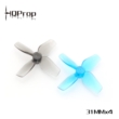 HQ Micro Whoop Prop 31MMX4 (2CW+2CCW)-Poly Carbonate-1MM Shaft - Blue