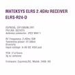 MatekSys ELRS 2.4 Ghz Receiver ELRS-R24-D