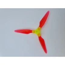 DAL Fold F5 5" Folding DIY Props Turtle Mode - Blades:Crystal Red & Hub:Fluo Green 2 Pairs