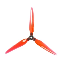 DAL Fold F7 7" Folding DIY Props Long Range - Blades:Crystal Red & Hub:Grey 2 Pairs