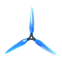 DAL Fold F7 7" Folding DIY Props Long Range - Blades:Crystal Blue & Hub:Grey 2 Pairs