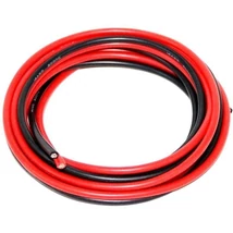 Szilikon bevonatos vezeték 14AWG 2x1m (black & red)