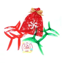Gemfan Vanover 5136 3-Blade Propellers (Set of 8) - Father Christmas Edition