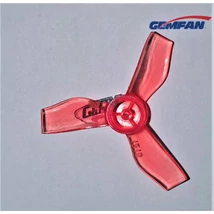 GEMFAN prop 31mm Durable 3 Blade 0.8mm 4pairs  1219-Clear Red