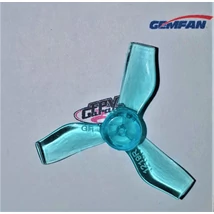 GEMFAN prop 31mm Durable 3 Blade 1mm 4pairs  1219-Clear Blue