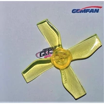 GEMFAN prop 31mm Durable 4 Blade 1mm 4pairs  1220-Clear Yellow