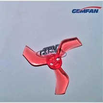 GEMFAN prop 40mm Durable 3 Blade 1.5mm 4pairs  1635-Clear Red