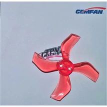 GEMFAN prop 40mm Durable 4 Blade 1.5mm 4pairs  1636-Clear Red