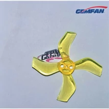 GEMFAN prop 40mm Durable 4 Blade 1mm 4pairs  1636-Clear Yellow