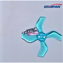 GEMFAN prop 40mm Durable 4 Blade 1.5mm 4pairs  1636-Clear Blue