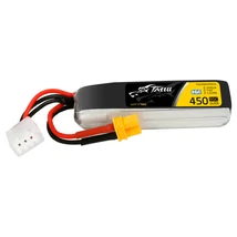 Tattu 2s 450mAh 95C 7.6V HV Lipo Battery with XT30 Long-pack