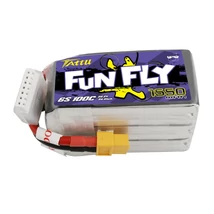 TATTU Funfly 6S1P 22.2V 1550mAh 100C Lipo Battery with XT60 Plug