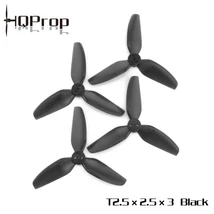 HQ Durable Prop T2.5X2.5X3 (2CW+2CCW)-Poly Carbonate - Black