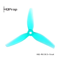 HQProp 4X3X3V2 (2CW+2CCW)-Poly Carbonate - Teal