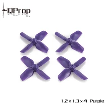 HQ Micro Whoop Prop 1.2X1.3X4 (31MM)1MM Shaft (2CW+2CCW)-ABS - Purple