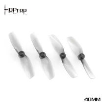 HQ Micro Whoop Prop 40MMX2 (2CW+2CCW)-Poly Carbonate-1MM Shaft - Grey