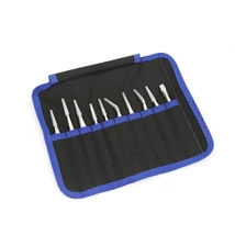 SEQURE - ST High Precision Stainless Steel Hardened Anti-Static Tweezers Set