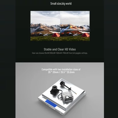 Caddx Nebula Pro Vista Kit 720p/120fps Low Latency HD Digital FPV System White