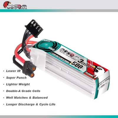 CODDAR 3S 500mah 100C LIHV Battery