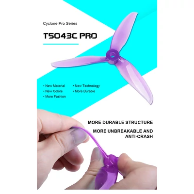 DAL Cyclone T5043C Pro Propellers - Crystal Blue 2 Pairs