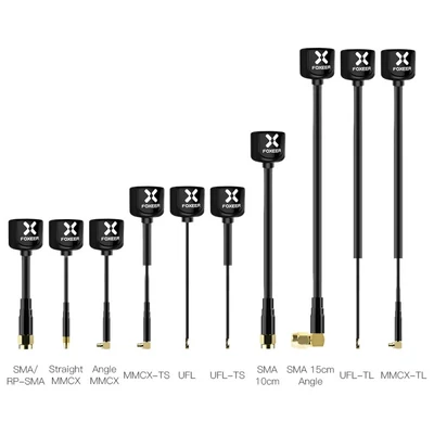 Foxeer Lollipop 4 LHCP UFL Tube long FPV Gain Antenna Red