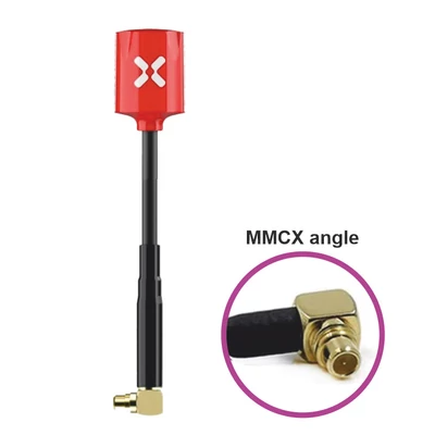 Foxeer Micro Lollipop LHCP MMCX Angle red antenna