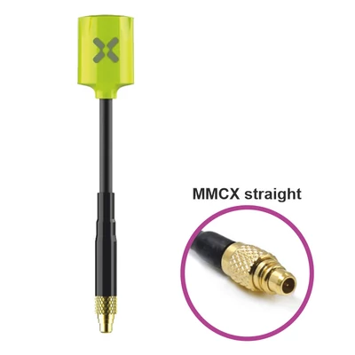 Foxeer Micro Lollipop RHCP MMCX Straight fluorescent green antenna
