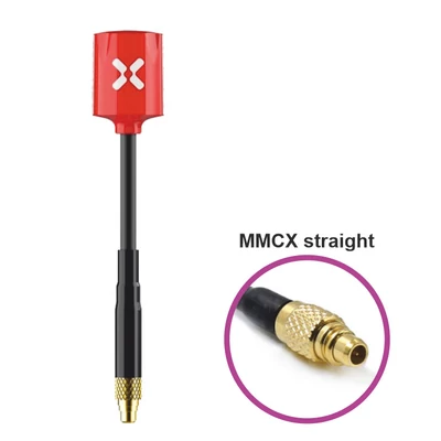 Foxeer Micro Lollipop RHCP MMCX Straight red antenna