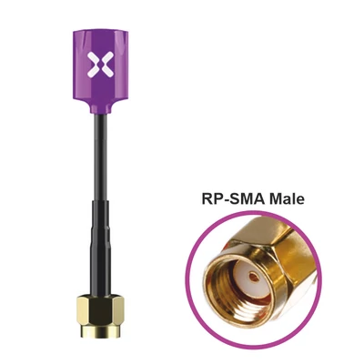 Foxeer Micro Lollipop RHCP RP-SMA purple antenna