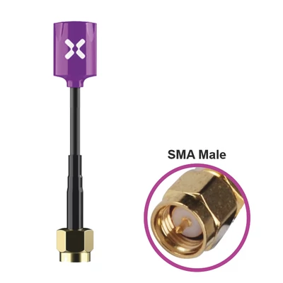 Foxeer Micro Lollipop LHCP SMA purple antenna