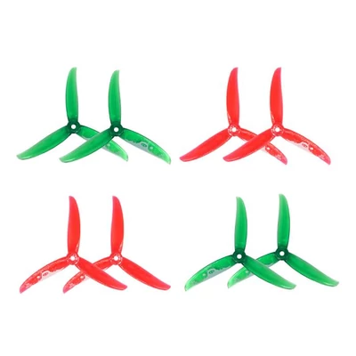 Gemfan Vanover 5136 3-Blade Propellers (Set of 8) - Father Christmas Edition