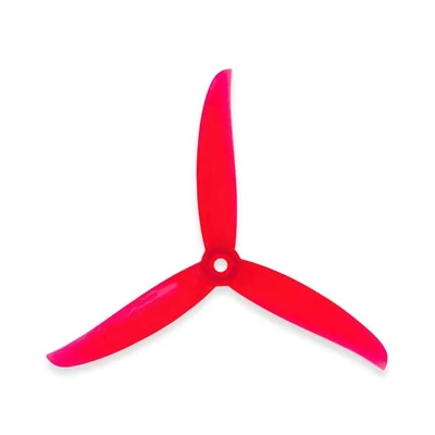 Gemfan Vanover 5136 3-Blade Propeller - 2 Pairs - Clear red