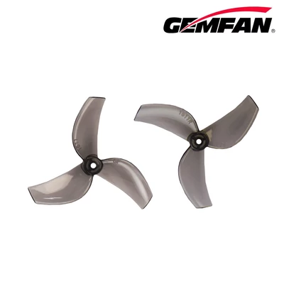 GEMFAN 1611 3-Blade Propellers (1.5mm Shaft) - 1 pair - Clear Grey