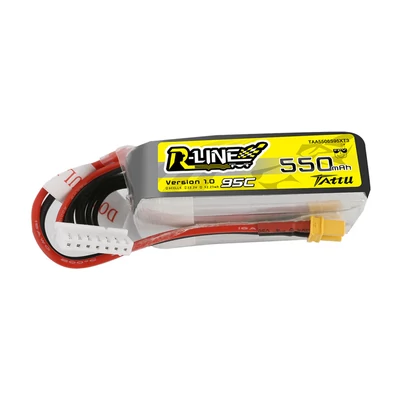 Tattu R-Line 550mAh 6S 22.2V 95C Lipo Battery with XT30