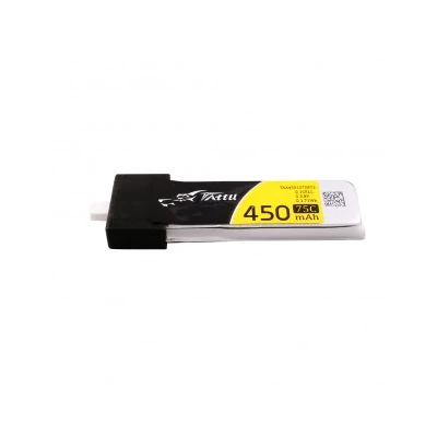 Tattu 450mAh 3.8V 75C 1S1P HV Lipo Battery Pack with BT 2.0 plug (5PCS）