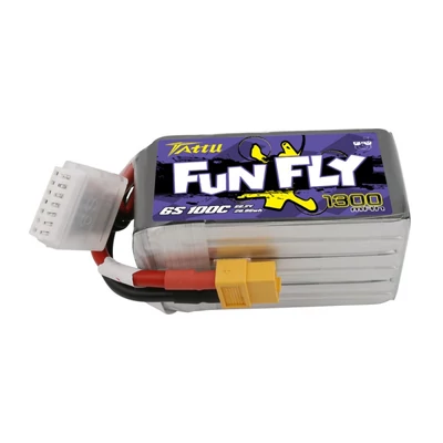 TATTU Funfly 6S1P 22.2V 1300mAh 100C Lipo Battery with XT60 Plug