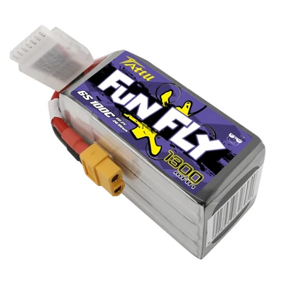 TATTU Funfly 6S1P 22.2V 1300mAh 100C Lipo Battery with XT60 Plug