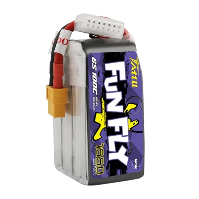 TATTU Funfly 6S1P 22.2V 1550mAh 100C Lipo Battery with XT60 Plug