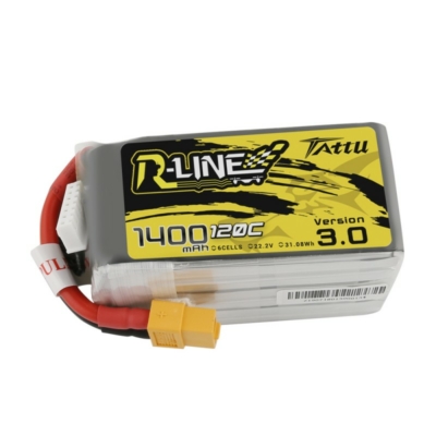 TATTU R-Line 6S1P 22.2V 1400mAh 120C Lipo Battery with XT60 Plug
