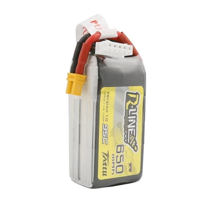 TATTU R-Line 4S1P 14.8V 650mAh 95C Lipo Battery with XT30 Plug
