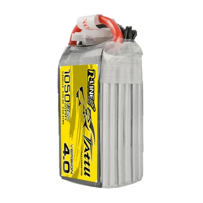 TATTU R-Line V4 6S1P 22.2V 1050mAh 130C Lipo Battery with XT60 Plug