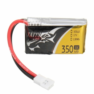 Tattu 350mAh 3.7V 30C 1S1P Lipo Battery with Molex Plug