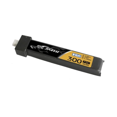 Tattu 300mAh 3.8V 75C 1S1P HV Lipo Battery Pack with BT 2.0 Plug (5PCS) for Beta Meteor65/Meteor75