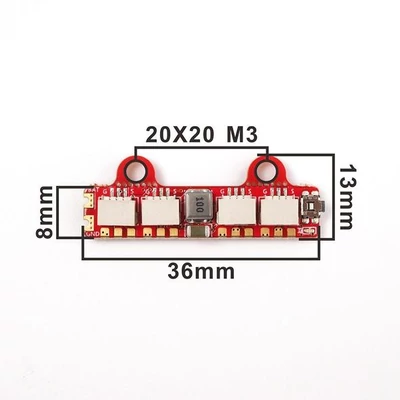 HGLRC LED CONTROLLER + 4PCS W554B LEDs