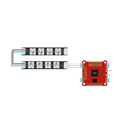 HGLRC LED board W554B WS2812 for Flight controllers (4pcs.)