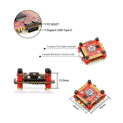 HGLRC Zeus F760 FC+ESC Stack